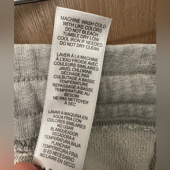 Frame Vintage Sweatpants Front Pockets Drawstring Gris Heather Size Large - Picture 6 of 9